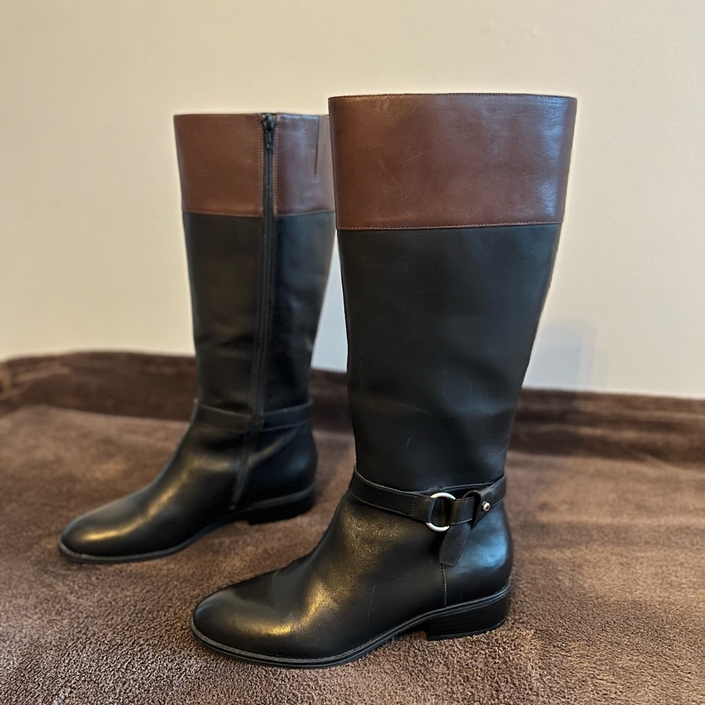 Lauren Ralph Lauren Two-Tone Ankle Boots